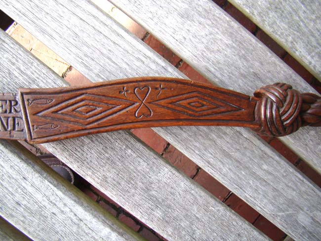 A Fabulous and Historic Tiller carved in honor of Vice Admiral Alexander Cochrane and Admiral Lord Bridport and dated 1843 — image 8